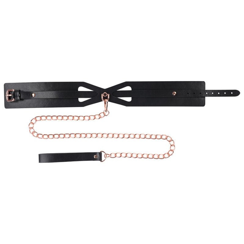 Sex & mischief - brat collar & leash - Product top view, focus on leash  | Flirtybay.com.au